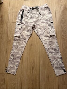 ASRV Men’s Light Beige Camo Cargo Joggers